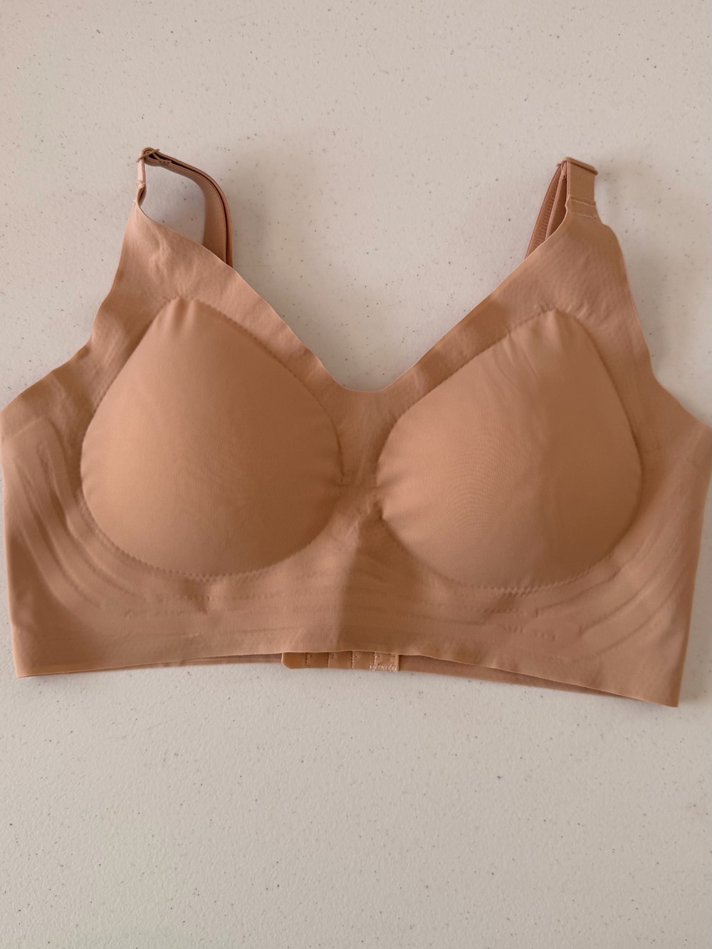Seamless Nude Wireless Comfort Bra Size L
